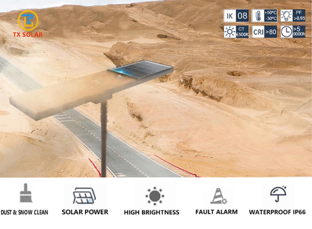 Automatic Self Clean All In One Solar Street Light