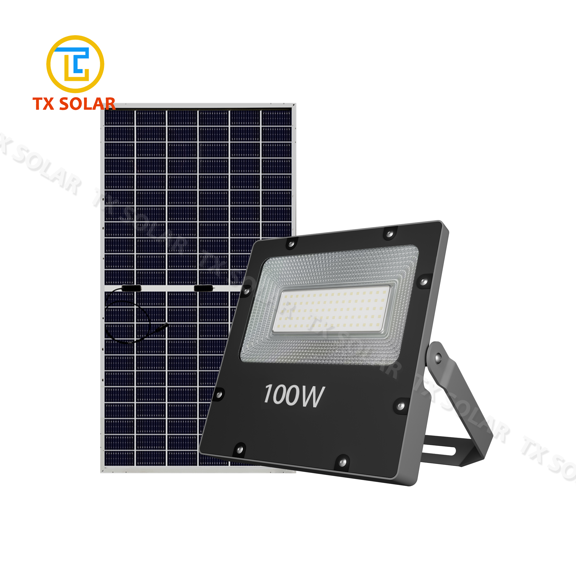 Solar Driveway Flood Light Post for Remote Farms & Ranches