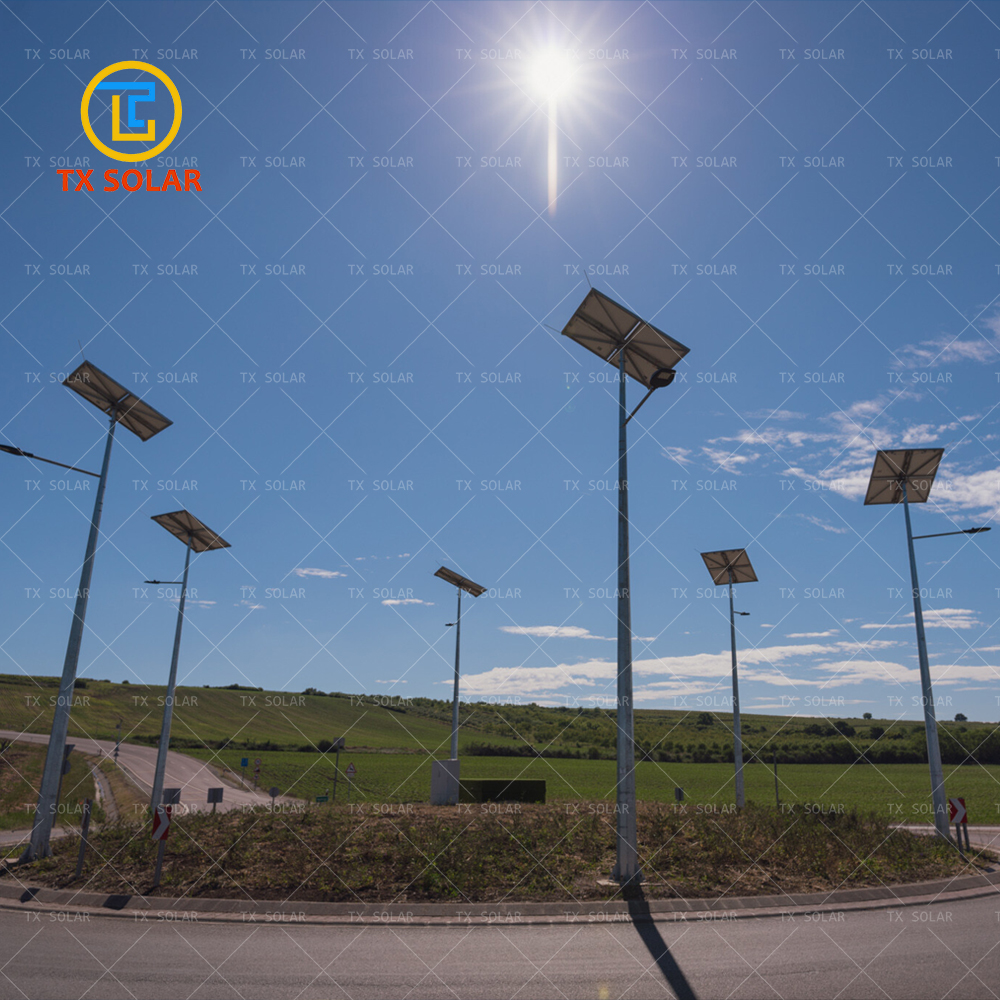 6m 30w Solar Street Light with Lithium Battery