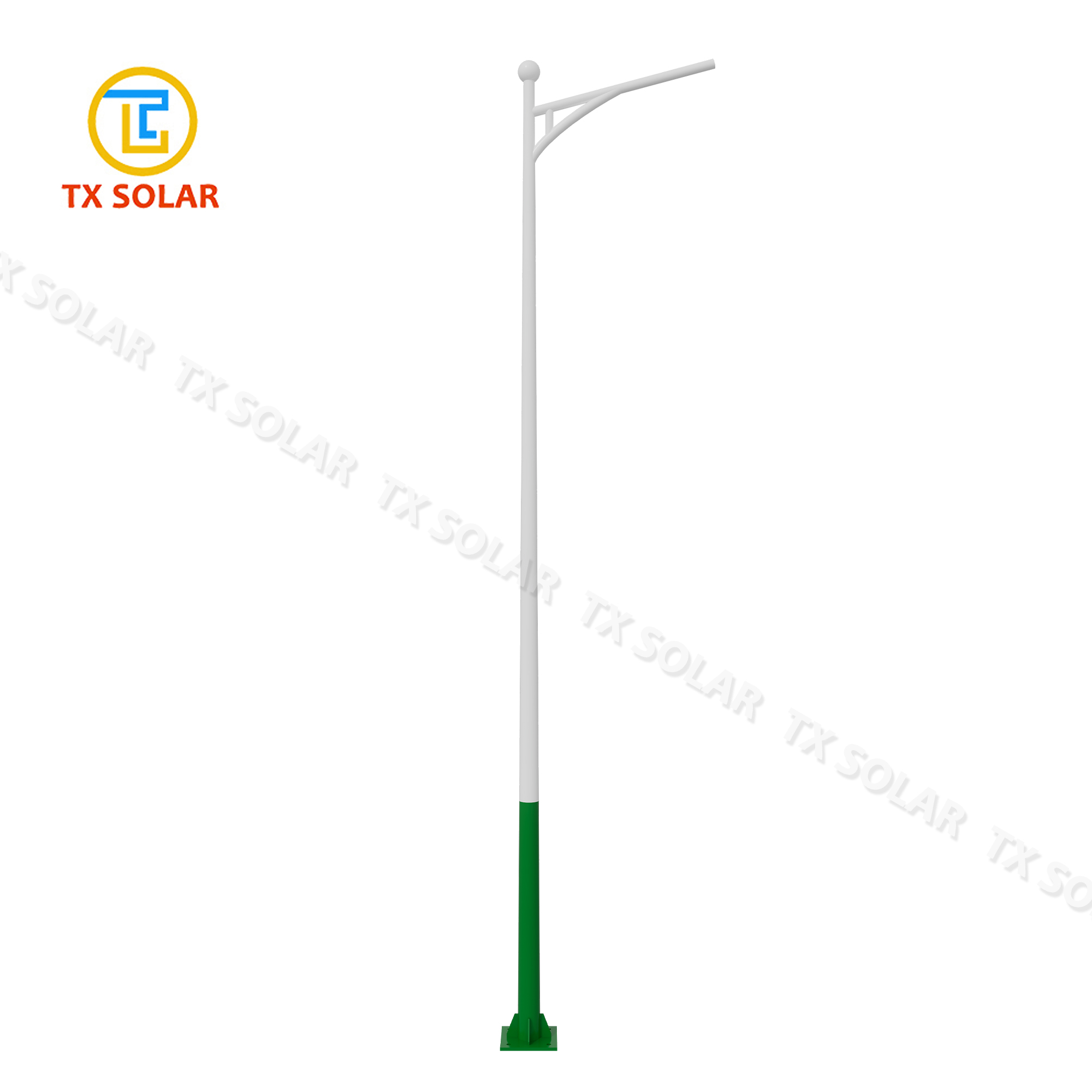 Q235 A-arm Single Arm Street Light Pole