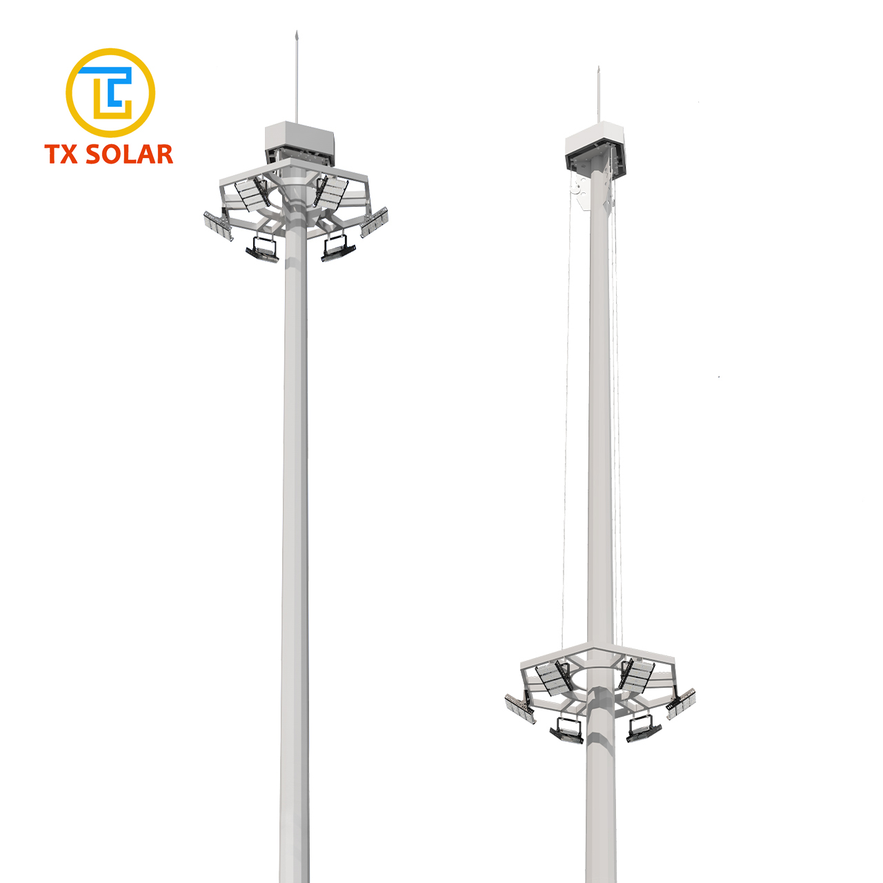 Automatic Lifting High Mast Light for Stadium Playground