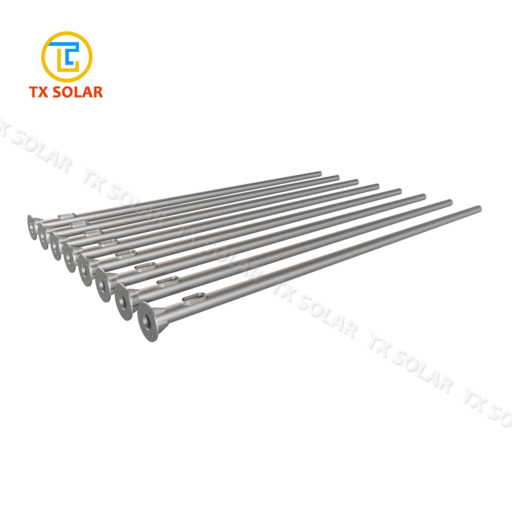 Hot-Dip Galvanized Hexagonal Light Poles for Rural Electrification