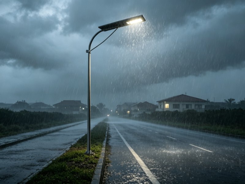 Integrated LED solar street lights
