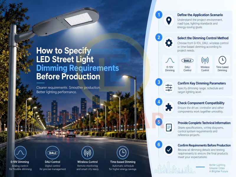 LED Street Light Dimming Requirements