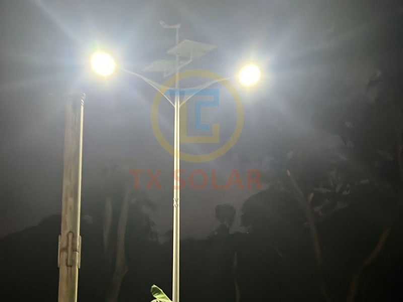 Motion sensor solar street light