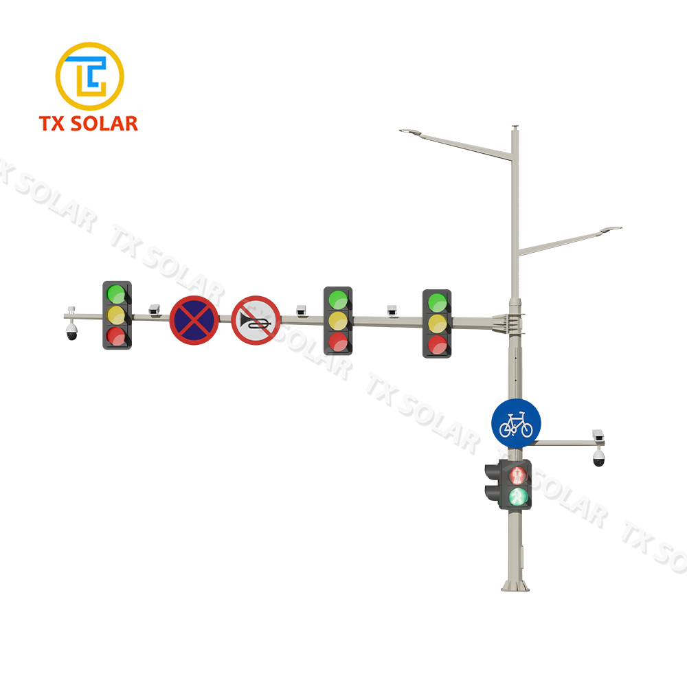 Paint Traffic Light Octagonal Signal Pole