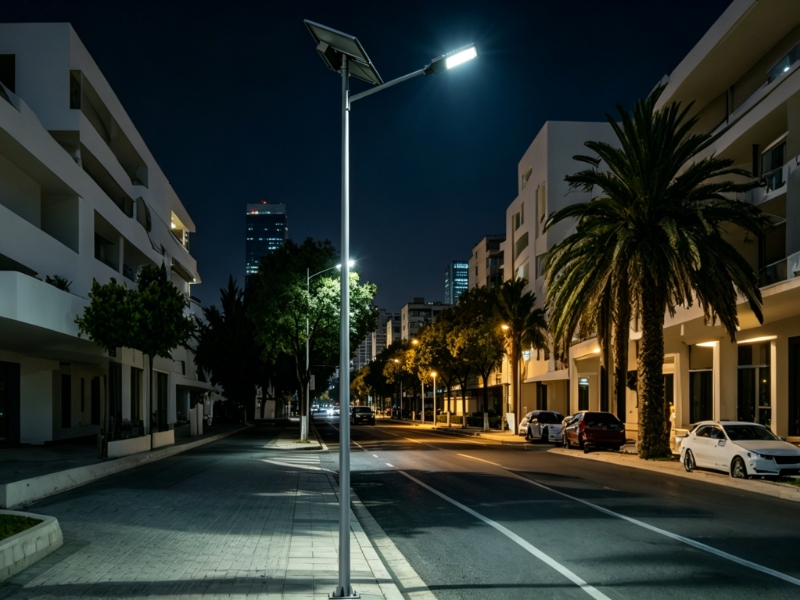 Separated solar outdoor lamps