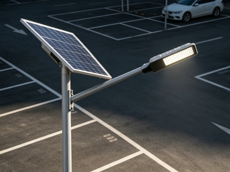 Separated solar street lights