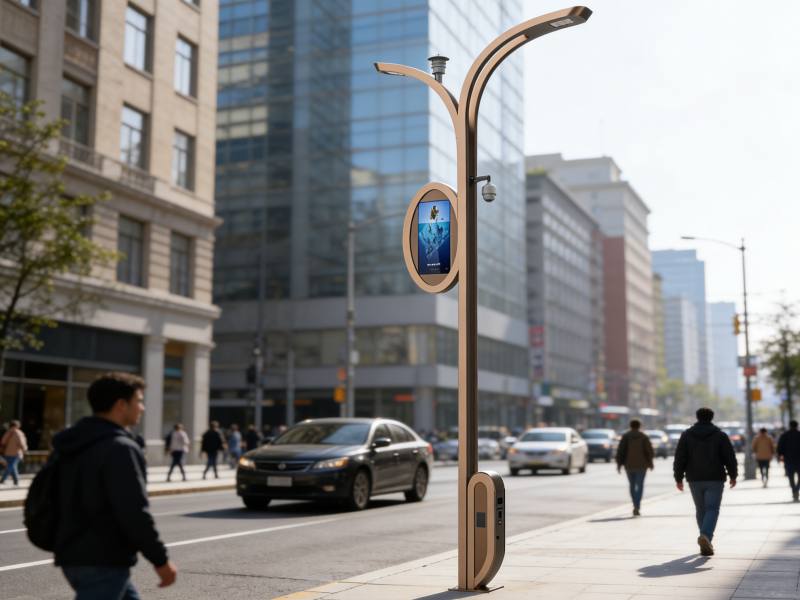 Smart lighting poles