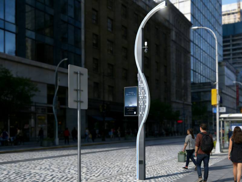 Smart street light poles