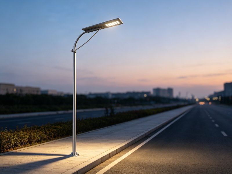Solar LED roadway lamps