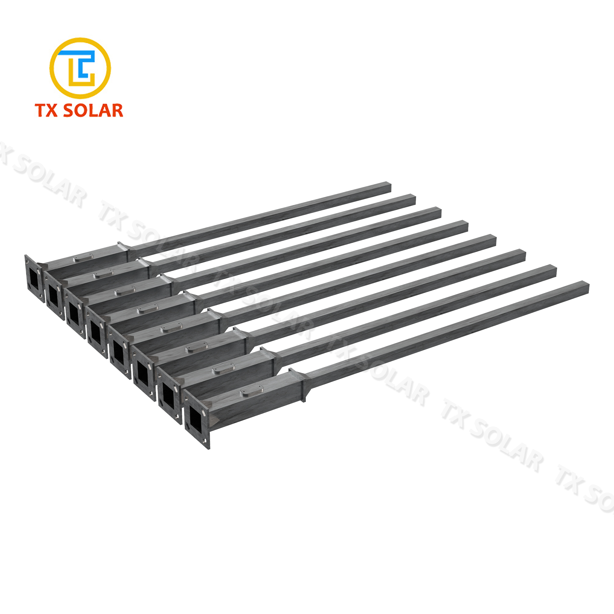3-12M Q235 Semi-finished Square Steel Pole