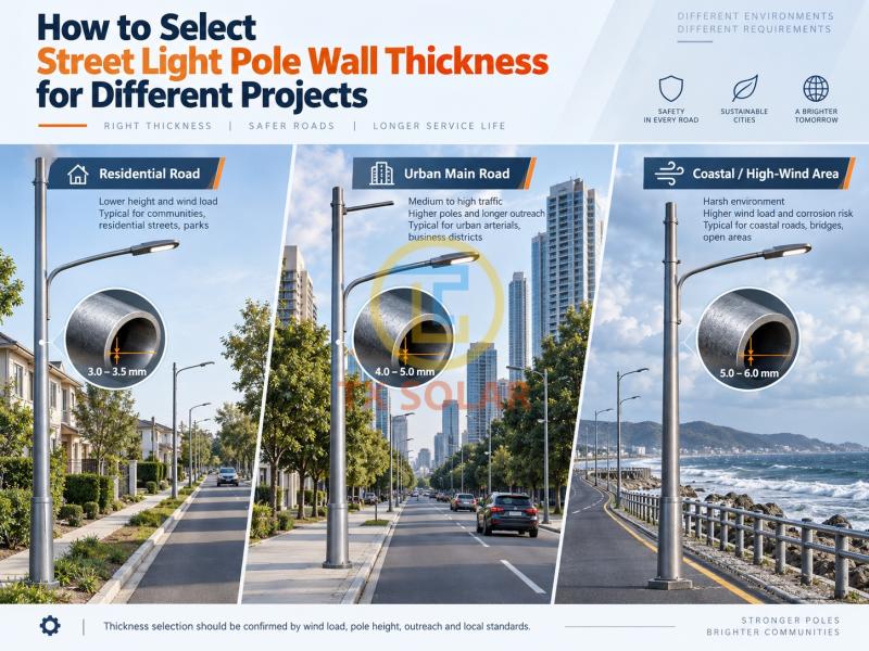 Street Light Pole Wall Thickness