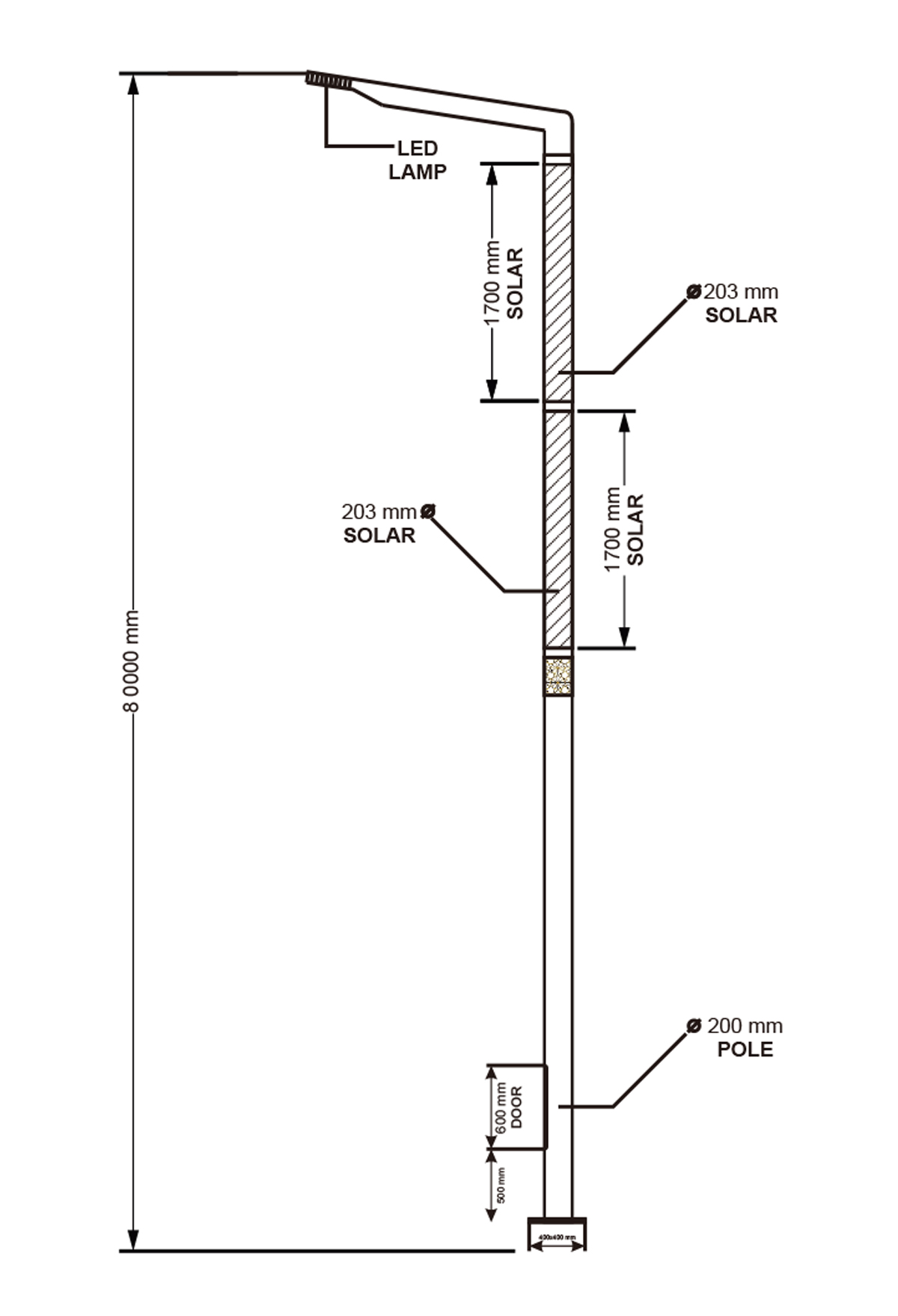 Urban Solar Smart Poles CAD