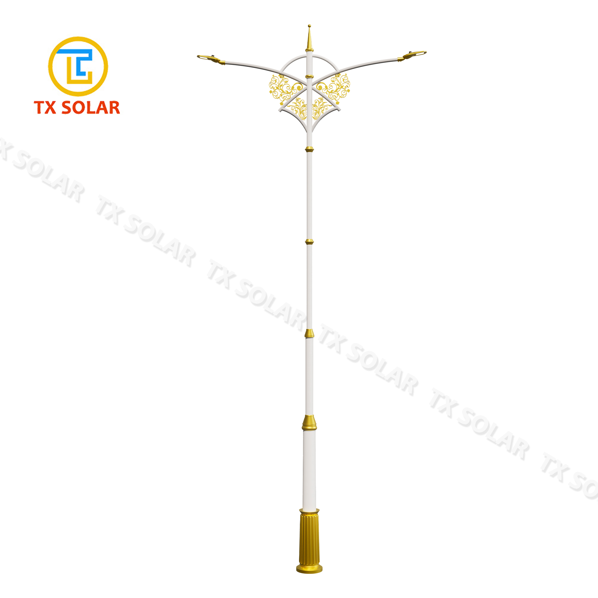 Heavy-Duty Galvanized Solar Post Light for Commercial Parking Lots
