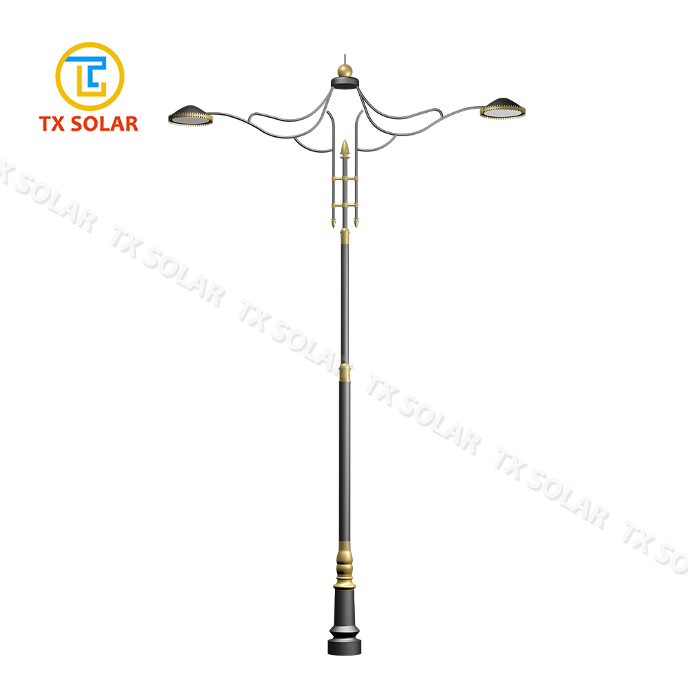Custom Wind-Resistant Solar Driveway Lamp Post for Remote Landscapes