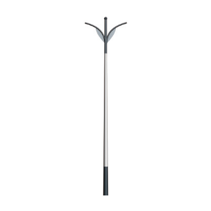 Q235 Galvanized Steel Column Light Pole for Lighting Fixture